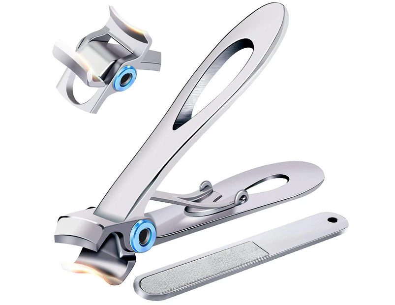 Nail Clippers For Thick Nails - Wide Jaw Opening Oversized Nail Clippers, Stainless Steel Heavy Duty Toenail Clippers For Thick Nails, Extra Large Toenail