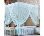Romantic Princess Lace Canopy Mosquito Net No Frame for Twin Full Queen King Bed-Purple Queen