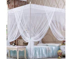 Romantic Princess Lace Canopy Mosquito Net No Frame for Twin Full Queen King Bed-White Full