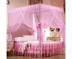 Romantic Princess Lace Canopy Mosquito Net No Frame for Twin Full Queen King Bed-White Queen