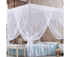 Romantic Princess Lace Canopy Mosquito Net No Frame for Twin Full Queen King Bed-Pink King
