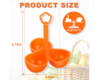 2 Pack Anti-scalding Silicone Steamed Egg Holder, Hard Boiled Egg Rack ，Holds 3 Eggs for Easy Cooking and Fridge Storage
