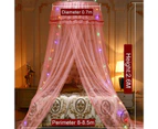 Ruffle Dome Ceiling Mosquito Net Princess Mesh Canopy Dust-proof Bedroom Decor-String-Light