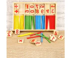 Reastar Montessori Math Toy Colorful Calculator Stick Wooden Numbers Math Toy Education for your child's early motor development training