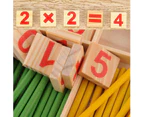 Reastar Montessori Math Toy Colorful Calculator Stick Wooden Numbers Math Toy Education for your child's early motor development training