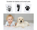 3 pcs Baby Imprint Set Baby Handprint and Footprint Clean Touch Ink Pad Baby Handprint Baby skin does not touch paint for baby shower family gift
