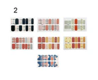 7Pcs Grinding Matte Nails Stickers Full Cover Japanese-style Manicure Tip Decor 2#