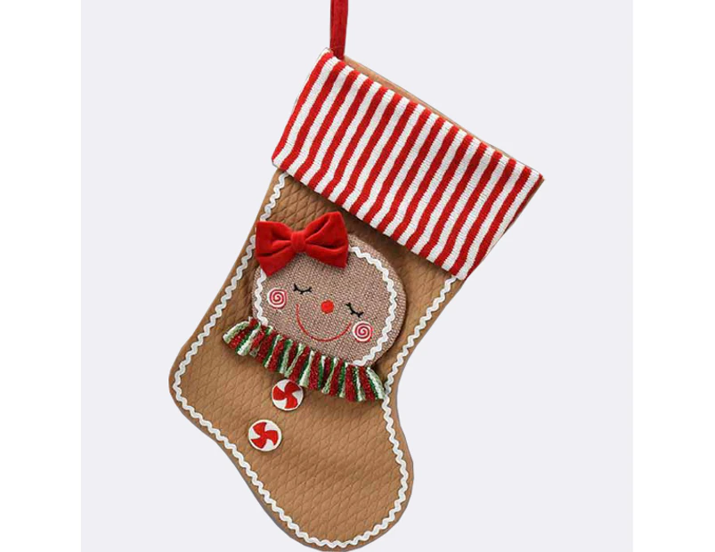 Mrs Christmas Gingerbread Stocking 55cm