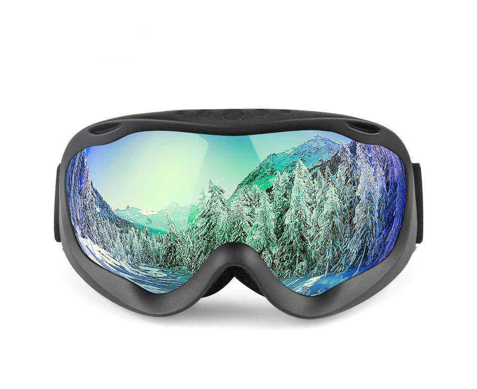 Winmax Double Layer Ski Goggles OTG Anti-fog UV Protection Snowboard Goggles-SandBlack/Green