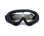 Winmax Ski Goggles with Wind Dust UV 400 Protection for Teens Kids Adults-BlackFrame/Clear