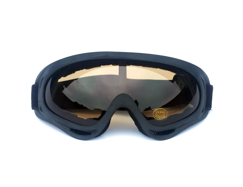 Winmax Ski Goggles with Wind Dust UV 400 Protection for Teens Kids Adults--BlackFrame/Brown