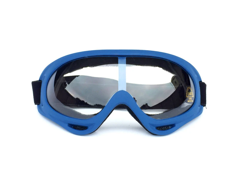 Winmax Ski Goggles with Wind Dust UV 400 Protection for Teens Kids Adults-BlueFrame/Clear