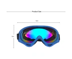 Winmax Ski Goggles with Wind Dust UV 400 Protection for Teens Kids Adults-BlueFrame/Color