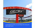 Genki 10ft Trampoline Kids Rebounder Jumping Bounce with Basketball Hoop Ladder Enclosure Indoor Outdoor Round