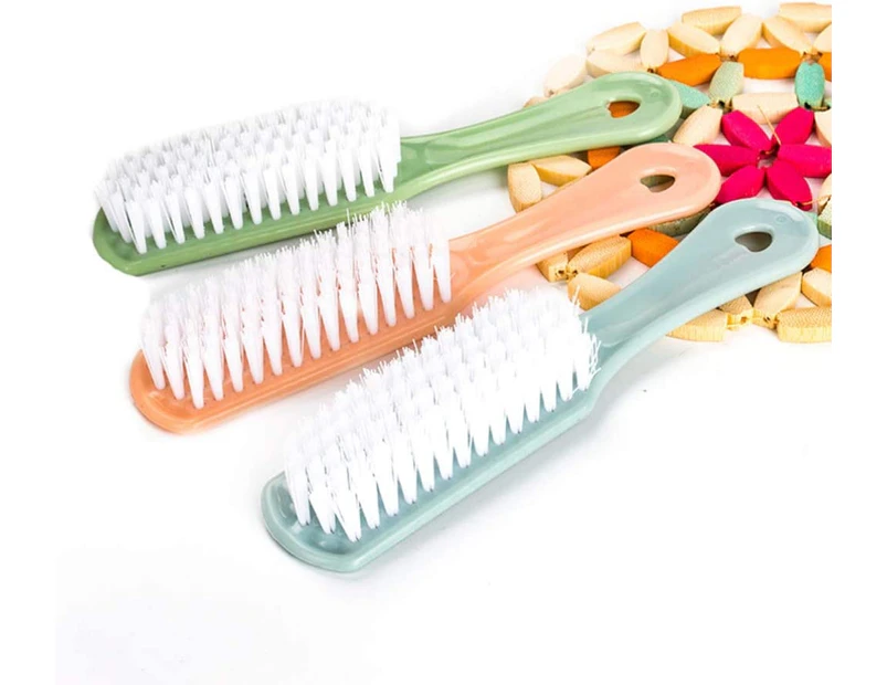 3pcs Handle Grip Nail Brush Fingernail Scrub Cleaning Brushes Clothes Shoes Scrubbing Brushes Home Laundry Cleaning Tool