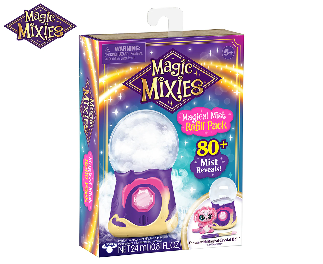 Magic Mixies Crystal Ball Magic Mist Refill Pack For Magic Crystal Ball 24ml 5y+