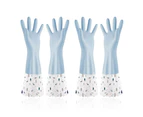 2 pairs Oil-proof dishwashing gloves,long-sleeved cleaning gloves
