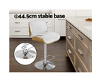 Bar Stools Kitchen Stool PU Leather Chairs White