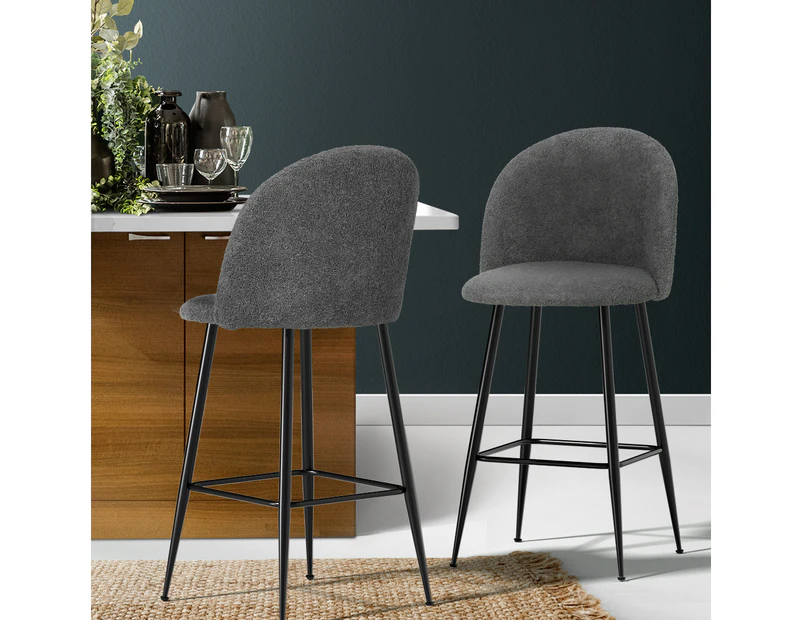 Artiss Set of 2 Bar Stools Sherpa