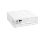 2x Boxsweden 28.5x26cm Stacking Drawer Organiser Home Storage Container WHT