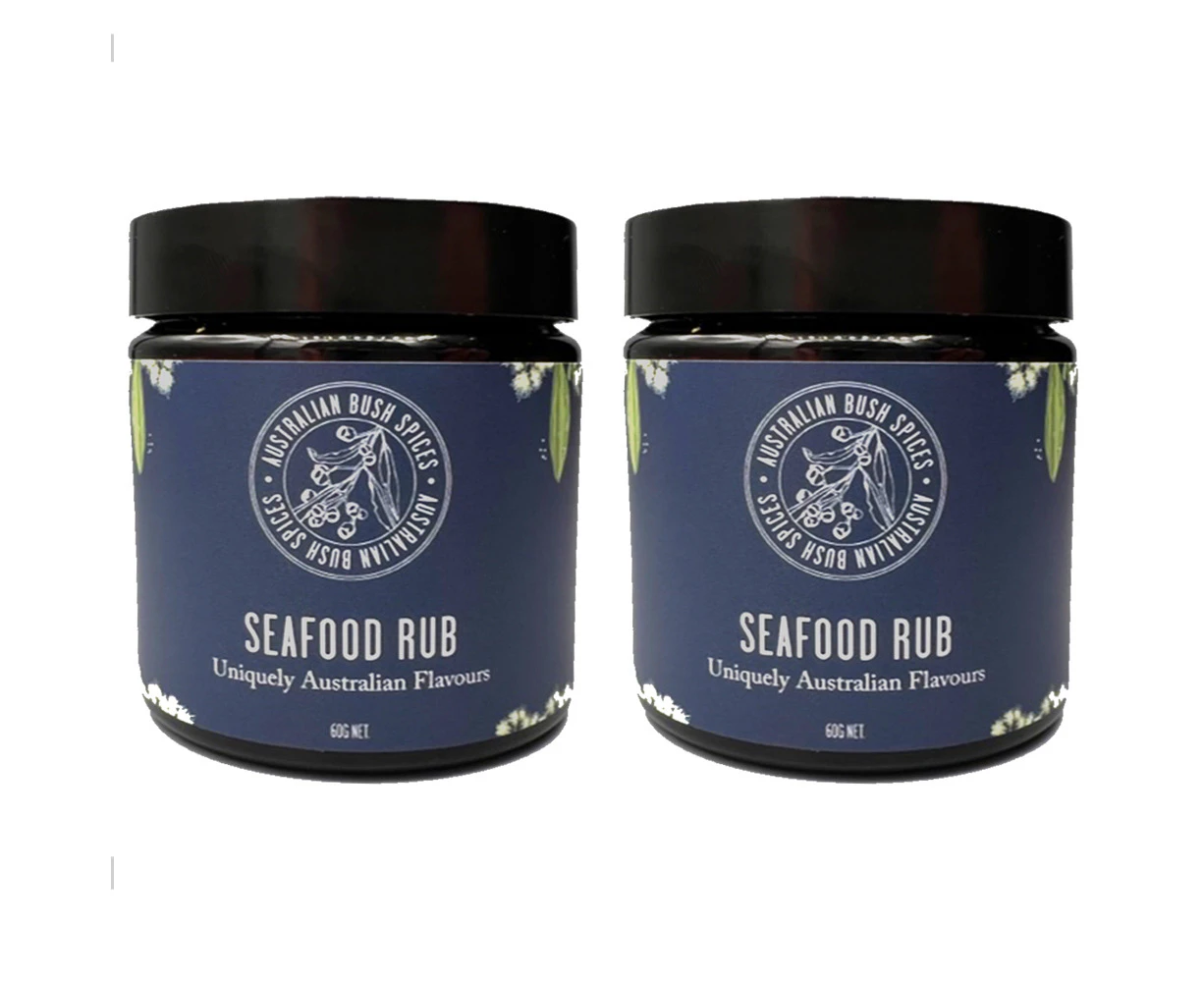 2x Australian Bush Spices Blue Seafood Blend/Rub 60g Food Cooking/Seasoning