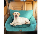 Pawz Pet Car Booster Seat Dog Protector Portable Travel Bed Removable Green L