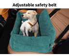 Pawz Pet Car Booster Seat Dog Protector Portable Travel Bed Removable Green L