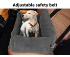 Pawz Pet Car Booster Seat Dog Protector Portable Travel Bed Removable Grey L