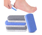 Glass Pumice Stone for Feet, Callus Remover and Foot scrubber & Pedicure Exfoliator Tool Pack of 4