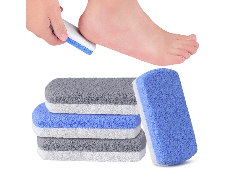 Glass Pumice Stone for Feet, Callus Remover and Foot scrubber & Pedicure Exfoliator Tool Pack of 4