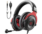 PC Gaming Anti Noise Headset - Over Ear Headphones Compatible with PS4/PS5 Controller, Xbox One, PC, Mac, Computer