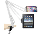 Overhead Video Stand Phone Holder Articulating Arm Phone Mount Table Top Scissor Boom Arm Articulating Phone Stand Tablet Phone Holder