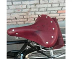 Vintage Faux Leather MTB Road Bike Bicycle Cycling Spring Saddle Seat Cushion