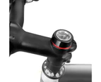 Waterproof Luminous Bicycle Headset Stem Watch Vehicle Clock Cycling Head Parts-A