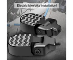 Electric Mountain Bike Pedal Aluminum Alloy Folding Rear Footrest Carrier Board-Black Style 2