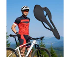 Hollow Bicycle Seat Good Filling Easy to Install Bike Seat Ergonomic Design Bike Saddle for Cycling-Black