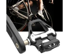 1 Set SPD System Self-locking Pedals Cassette Bearing Nylon Adjustable Tension System Clipless Pedals for Road Bike-Black