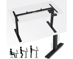 Electric Standing Desk Frame Sit Stand Desk Frame Adjustable Width Height Black