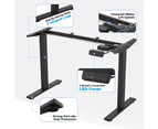 Electric Standing Desk Frame Sit Stand Desk Frame Adjustable Width Height Black