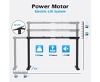 Electric Standing Desk Frame Sit Stand Desk Frame Adjustable Width Height Black