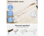 Dreamz Latex Mattress Topper Queen Natural 7 Zone Bedding Removable Cover 5cm