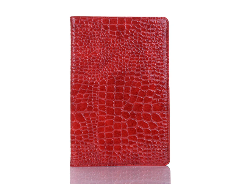 MCC iPad mini 6 2021 Crocodile-style Leather Case Cover Apple mini6 Skin [Red]