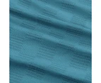 (King, Teal) - Utopia Bedding Premium Cotton Blanket King Teal - Soft Breathable Thermal Blanket - Ideal for Layering Any Bed