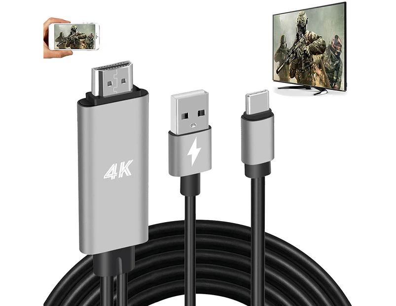 HDMI Adapter USB Type-C Cable MHL 4K HD Video Digital Conversion Cable