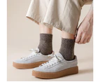 5 Pairs Plus Velvet Thick Solid Color Men Wool Socks, Thick Warm Winter Socks, Hiking Socks Soft Casual Socks for Men - Multi