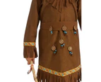 Native American Girl Child Costume Size: 3-4 Yrs