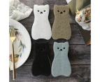 Kitchen Scrub Sponges Non-Scratch Multi-Use Heavy Duty Scrub Sponge for Dishes Pots and Pans Three-Layer Cat Shape Cleaning Sponge（4pack)