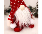 Christmas Clearance Decorations - Innovative Christmas Faceless Doll Swedish Christmas Elf Plush Toy，red