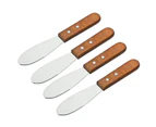 Stainless Steel Straight Edge Wide Butter Spreader,Cream Cheese Knives,Sliver
