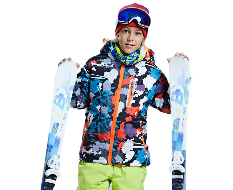 Ziener Skiwear Boys Ski Jacket - ANDERL burnt orange - Orange